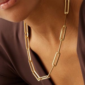 Jenny Bird Stevie Chain Necklace in High Polished Gold